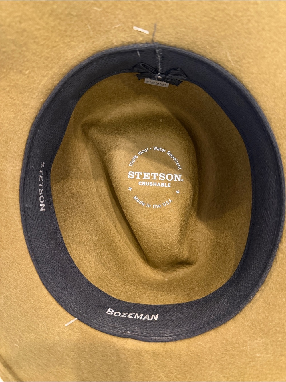 Stetson Bozeman hat light brown - Picture 7 of 8